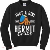 Just A Girl Who Loves Hermit Crabs Kids Sweatshirt thumb 0
