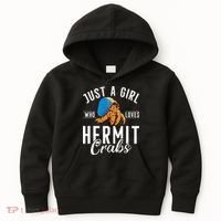 Just A Girl Who Loves Hermit Crabs Kids Hoodie thumb 0