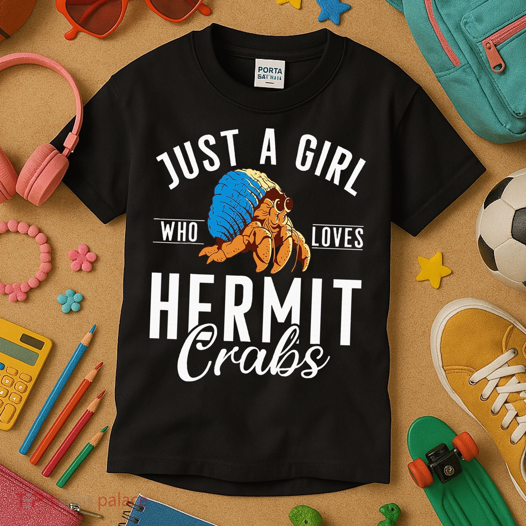Just A Girl Who Loves Hermit Crabs Kids T-Shirt