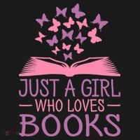 Just A Girl Who Loves Books Lovers Wo Book Worm Reading Women's Tank Top thumb 5