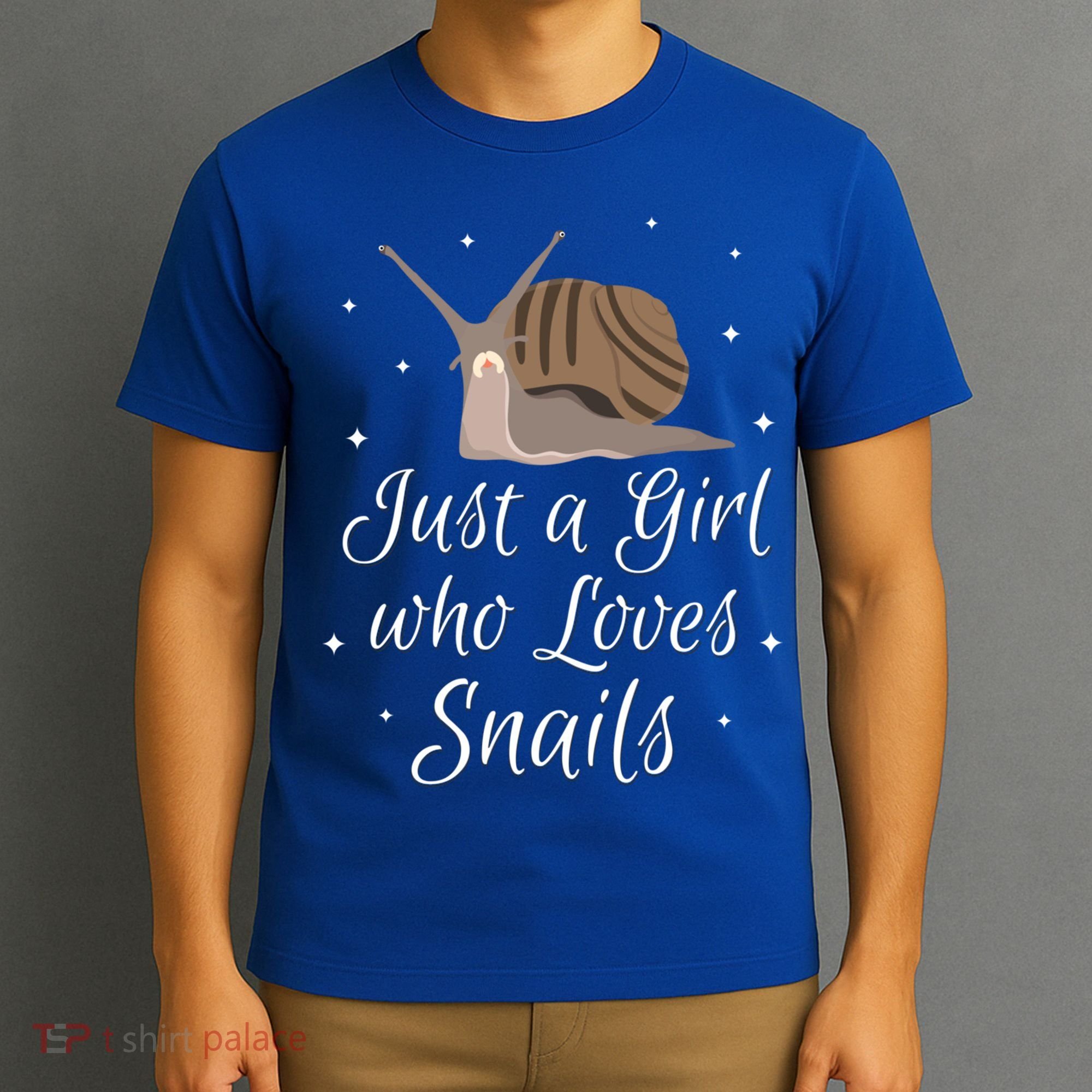 Just A Girl Who Loves Snails Cute Slug Gift Snail Cute Gift T-Shirt
