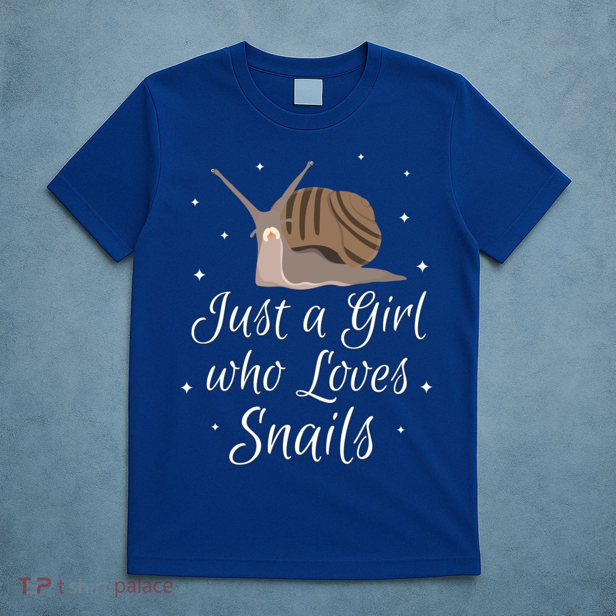 Just A Girl Who Loves Snails Cute Slug Gift Snail Cute Gift T-Shirt