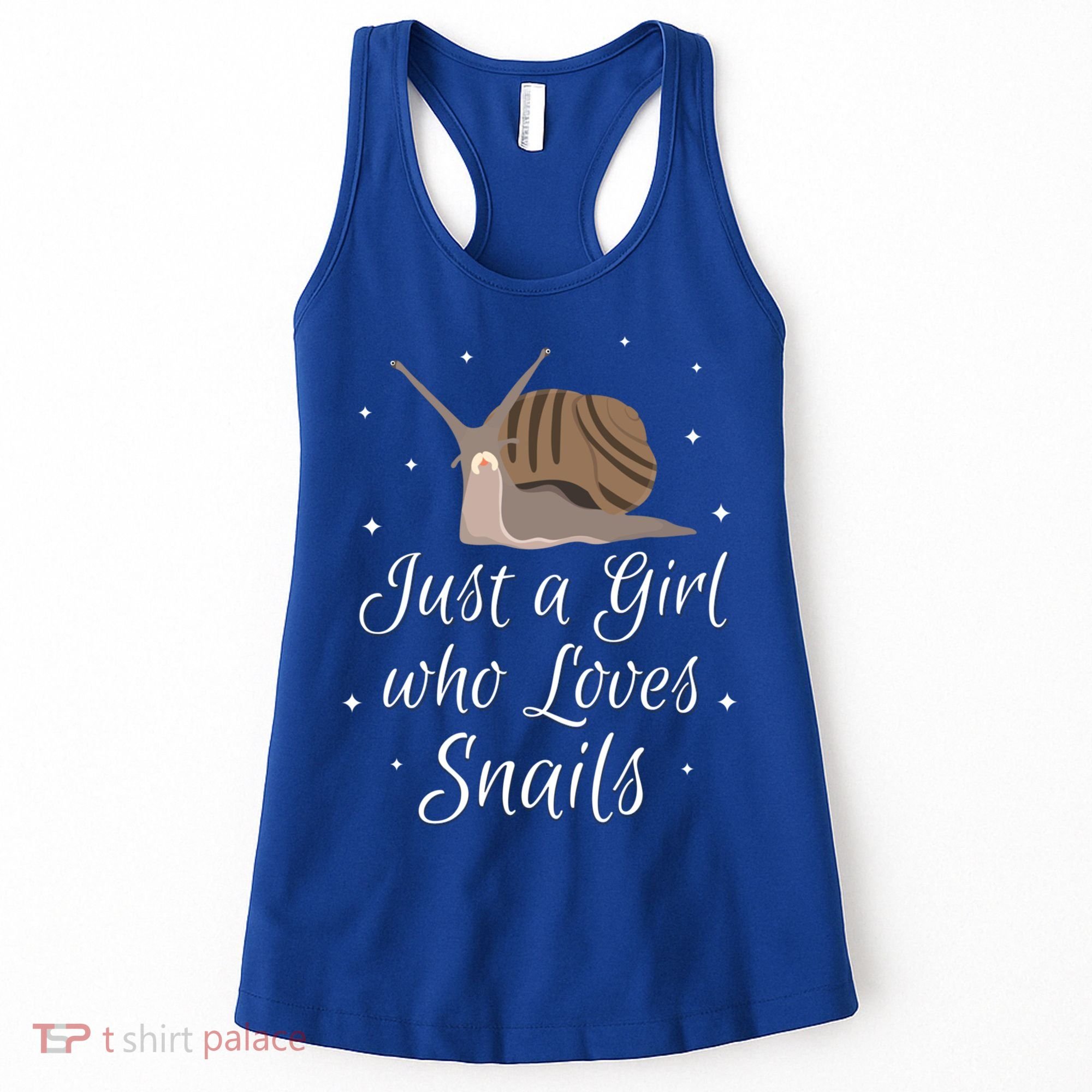 Just A Girl Who Loves Snails Cute Slug Gift Snail Cute Gift Women's Tank Top