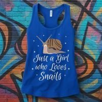 Just A Girl Who Loves Snails Cute Slug Gift Snail Cute Gift Women's Tank Top thumb 3
