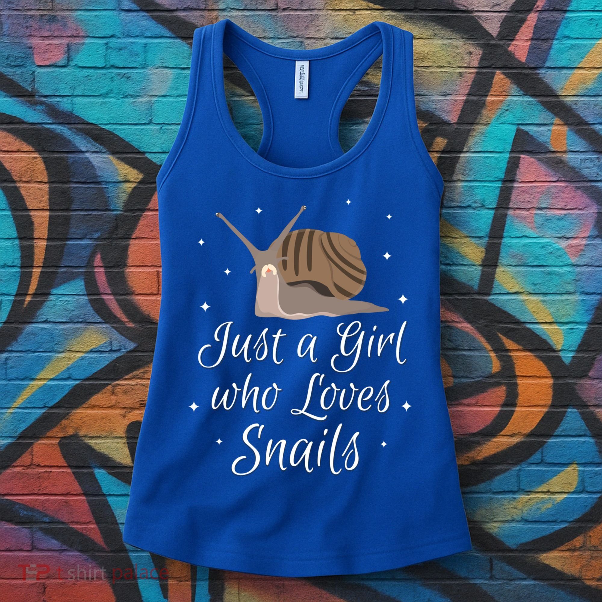 Just A Girl Who Loves Snails Cute Slug Gift Snail Cute Gift Women's Tank Top