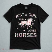 JUST A GIRL WHO LOVEs Horses T-Shirt thumb 5
