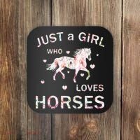 JUST A GIRL WHO LOVEs Horses Coaster thumb 0
