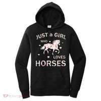 JUST A GIRL WHO LOVEs Horses Women's Hoodie thumb 0