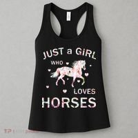 JUST A GIRL WHO LOVEs Horses Women's Tank Top thumb 3