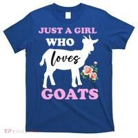 Just A Girl Who Loves Goats Gift Funny Goat Lover And Farming Gift T-Shirt thumb 0