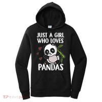 Just A Girl Who Loves Pandas Panda Bear Cute Panda Costume Gift Women's Hoodie thumb 0