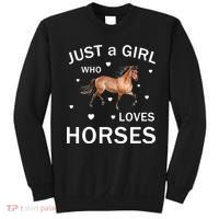 JUST A GIRL WHO LOVEs Horses Sweatshirt thumb 0