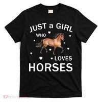 JUST A GIRL WHO LOVEs Horses T-Shirt thumb 0