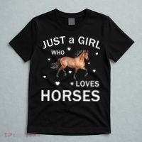 JUST A GIRL WHO LOVEs Horses T-Shirt thumb 5