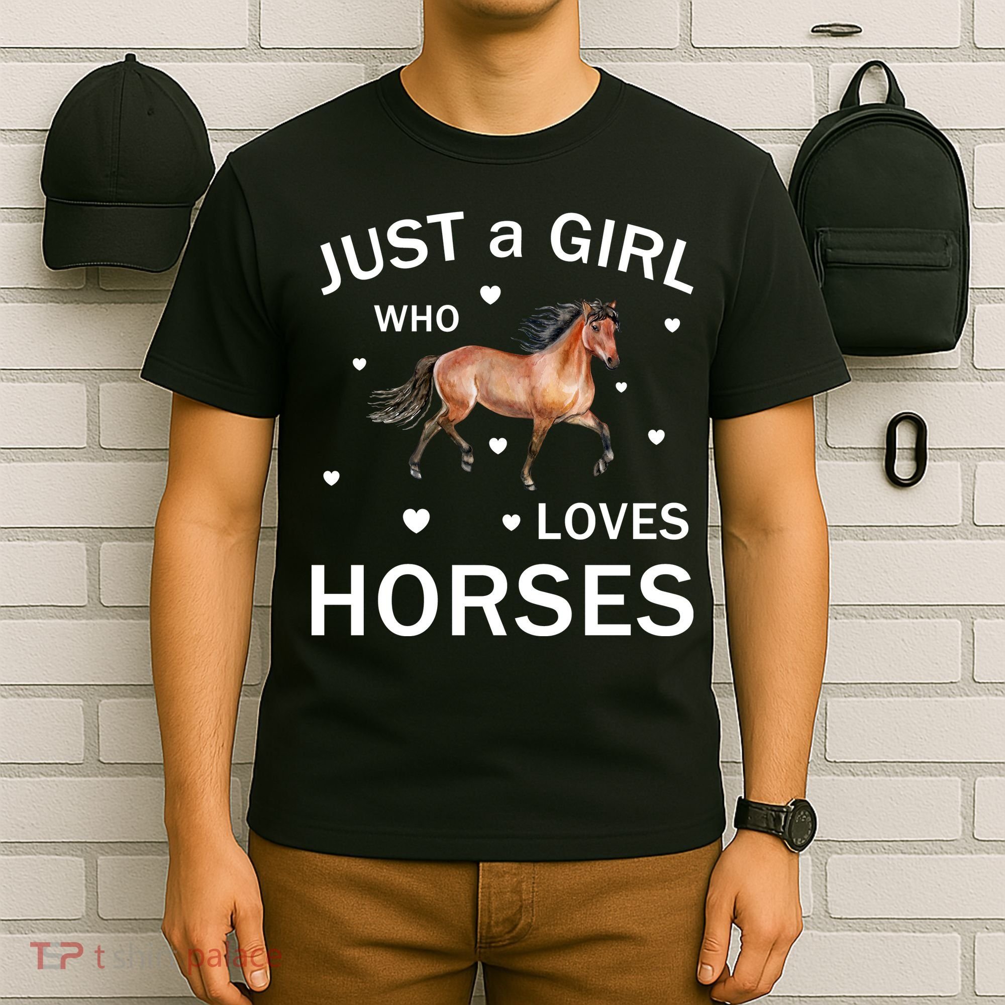 JUST A GIRL WHO LOVEs Horses T-Shirt
