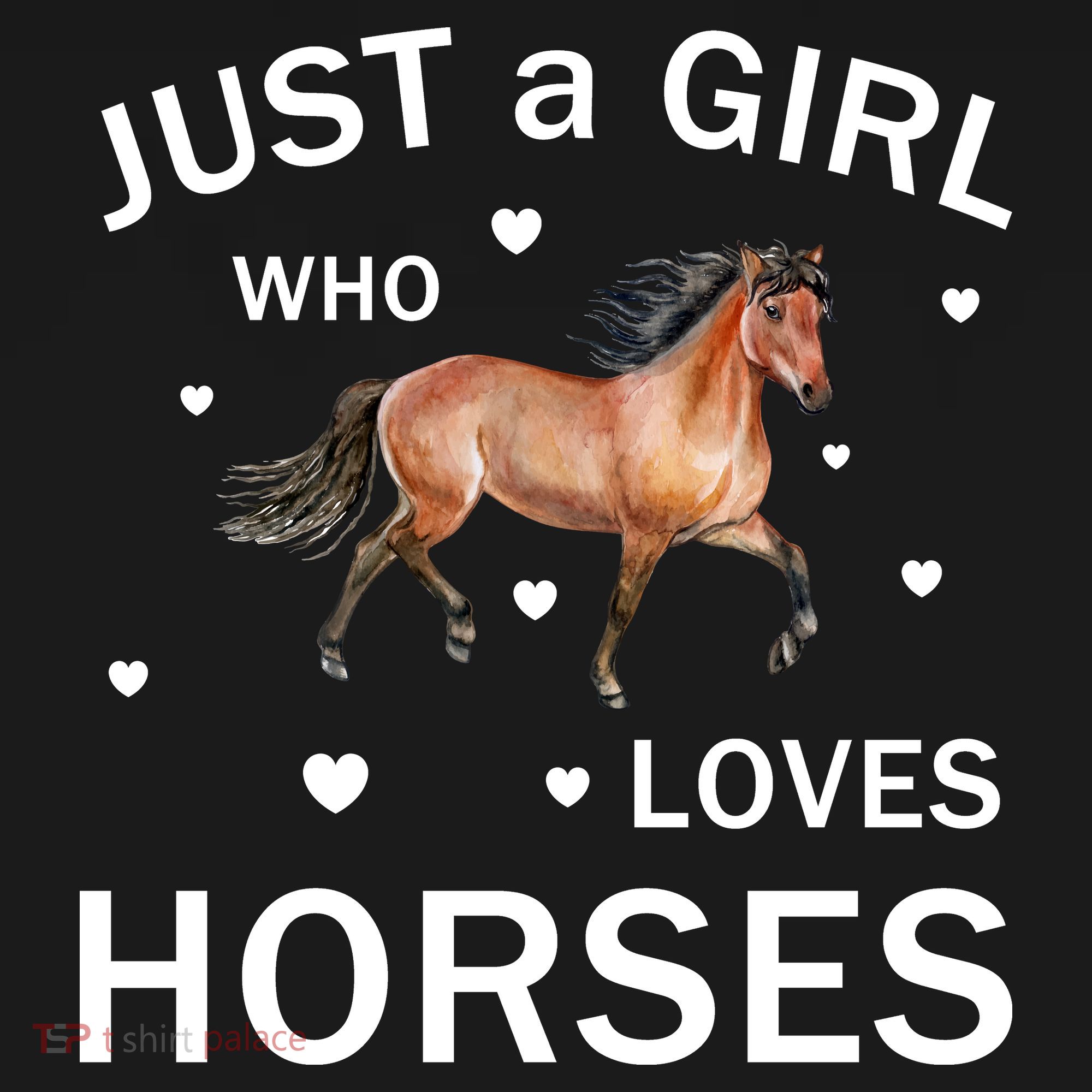 JUST A GIRL WHO LOVEs Horses Women's Hoodie
