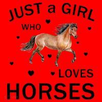 JUST A GIRL WHO LOVEs Horses Santa Hat thumb 1