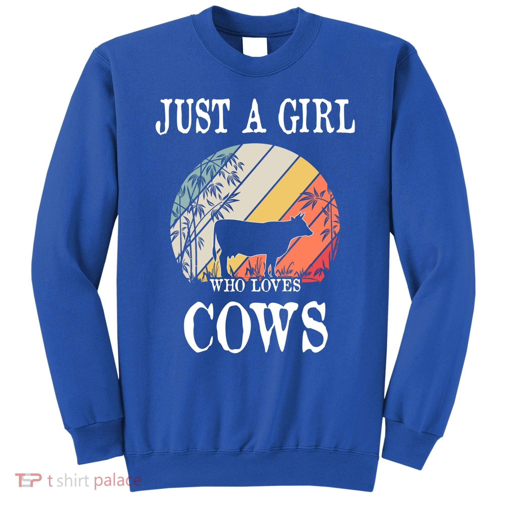 Just A Girl Who Loves Cows Cute Gift Sweatshirt