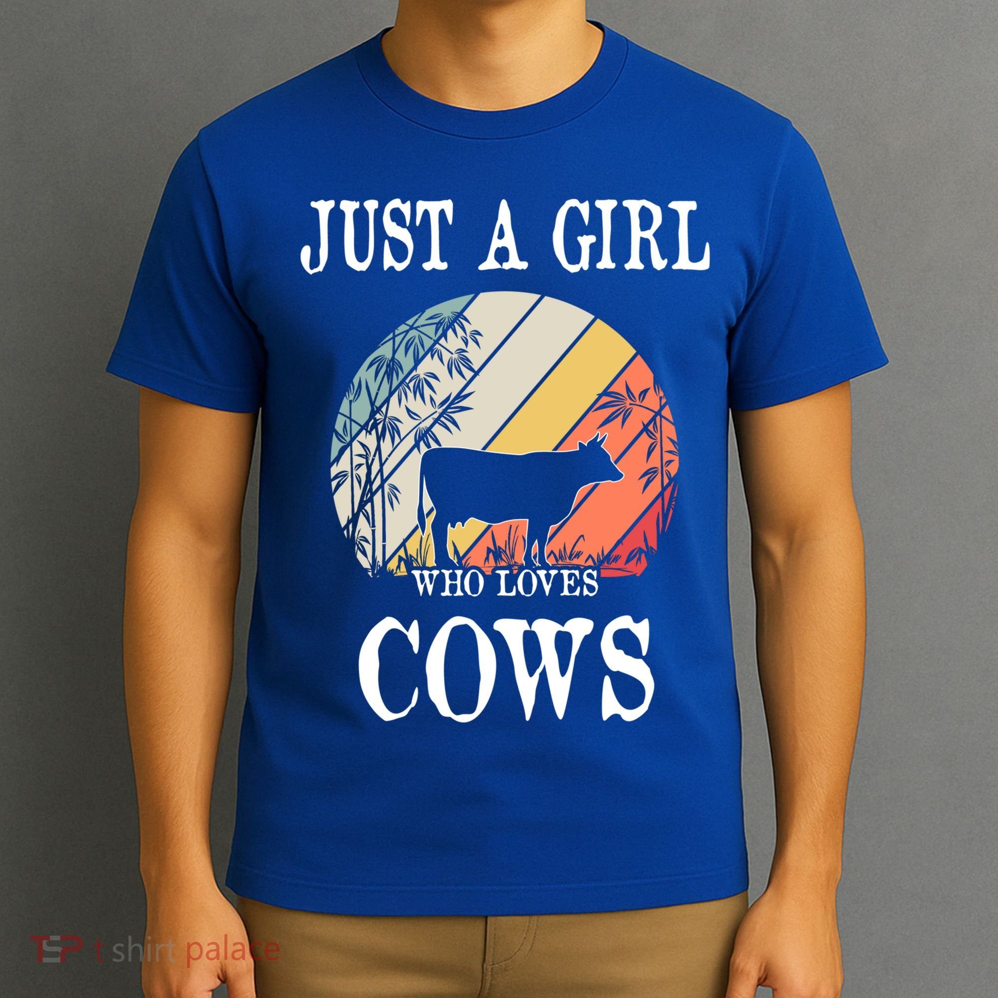 Just A Girl Who Loves Cows Cute Gift T-Shirt