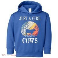 Just A Girl Who Loves Cows Cute Gift Toddler Hoodie thumb 0