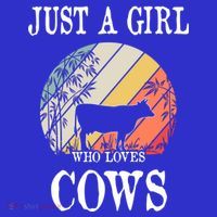 Just A Girl Who Loves Cows Cute Gift Tank Top thumb 6
