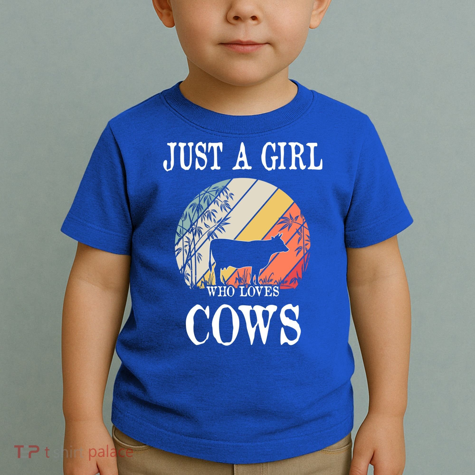 Just A Girl Who Loves Cows Cute Gift Toddler T-Shirt