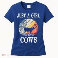 Just A Girl Who Loves Cows Cute Gift Women's T-Shirt thumb 0