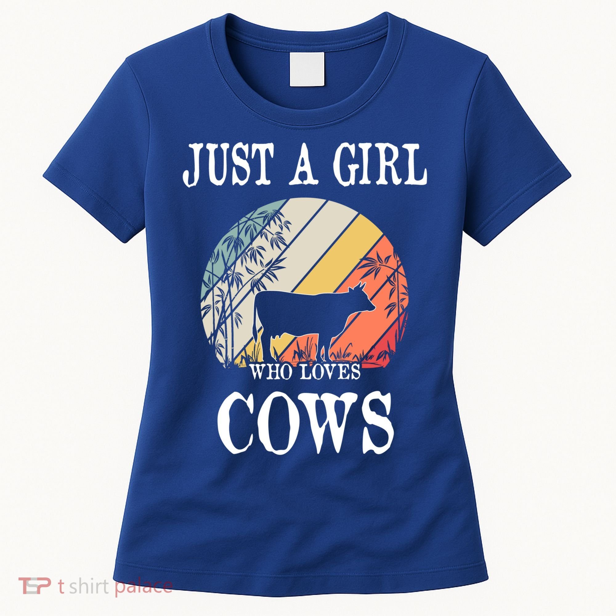 Just A Girl Who Loves Cows Cute Gift Women's T-Shirt