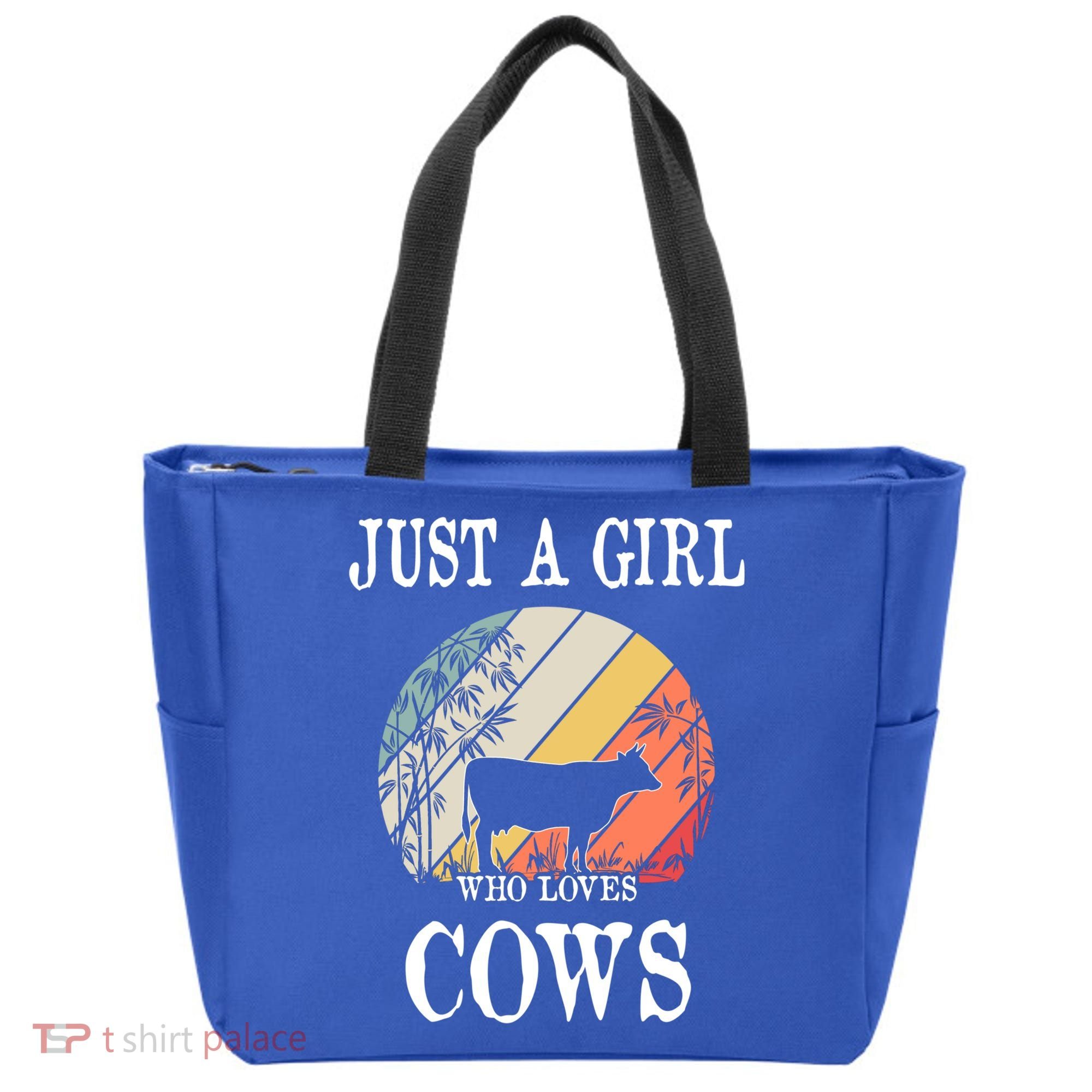 Just A Girl Who Loves Cows Cute Gift Tote Bag