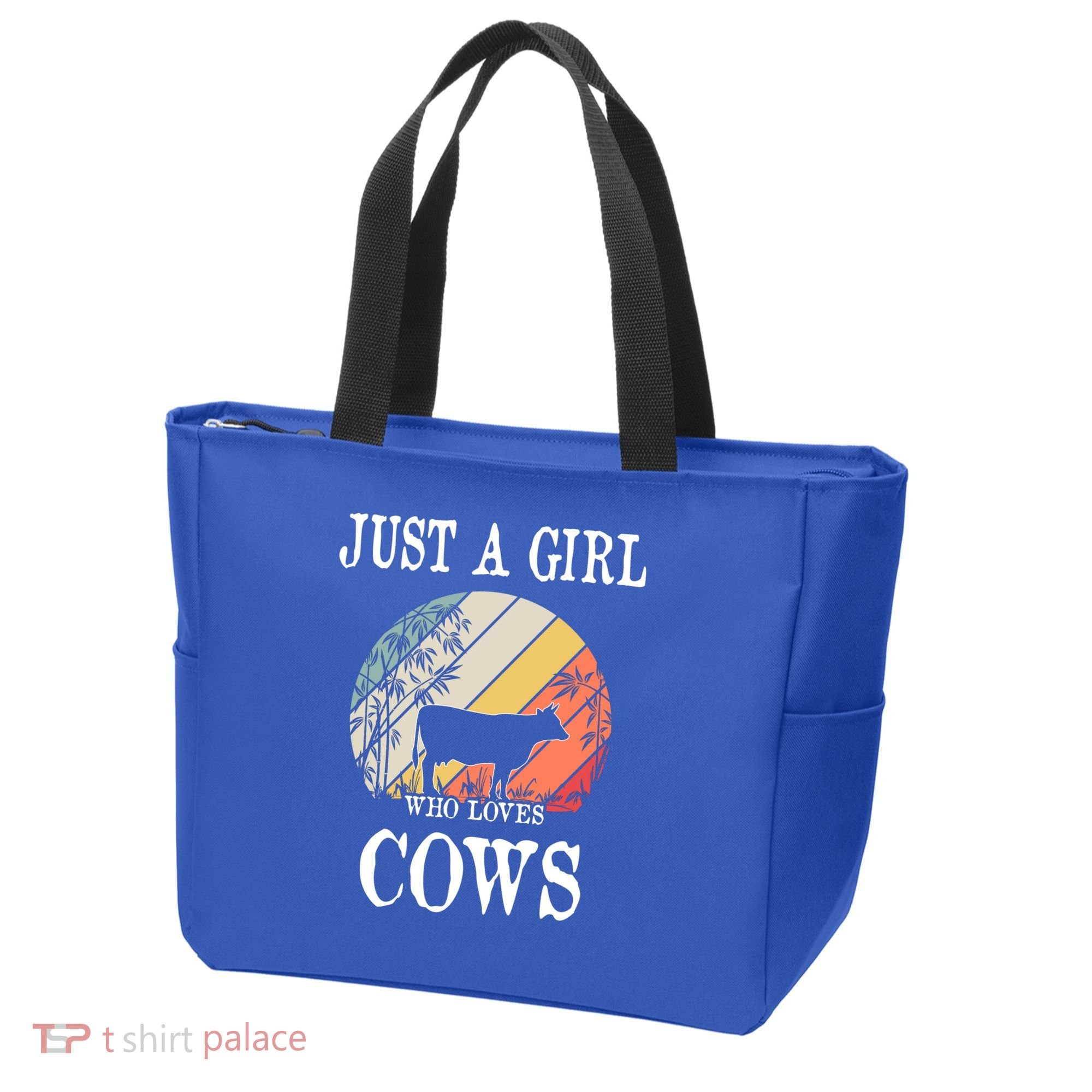 Just A Girl Who Loves Cows Cute Gift Tote Bag