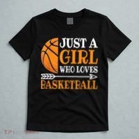 Just A Girl Who Loves Basketball Funny Basketball Player T-Shirt thumb 5