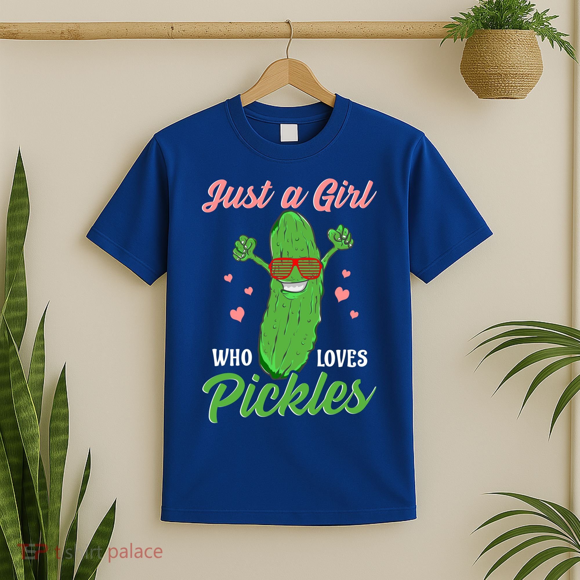 Just A Girl Who Loves Pickles Cute Pickle Food Party Cool Gift T-Shirt