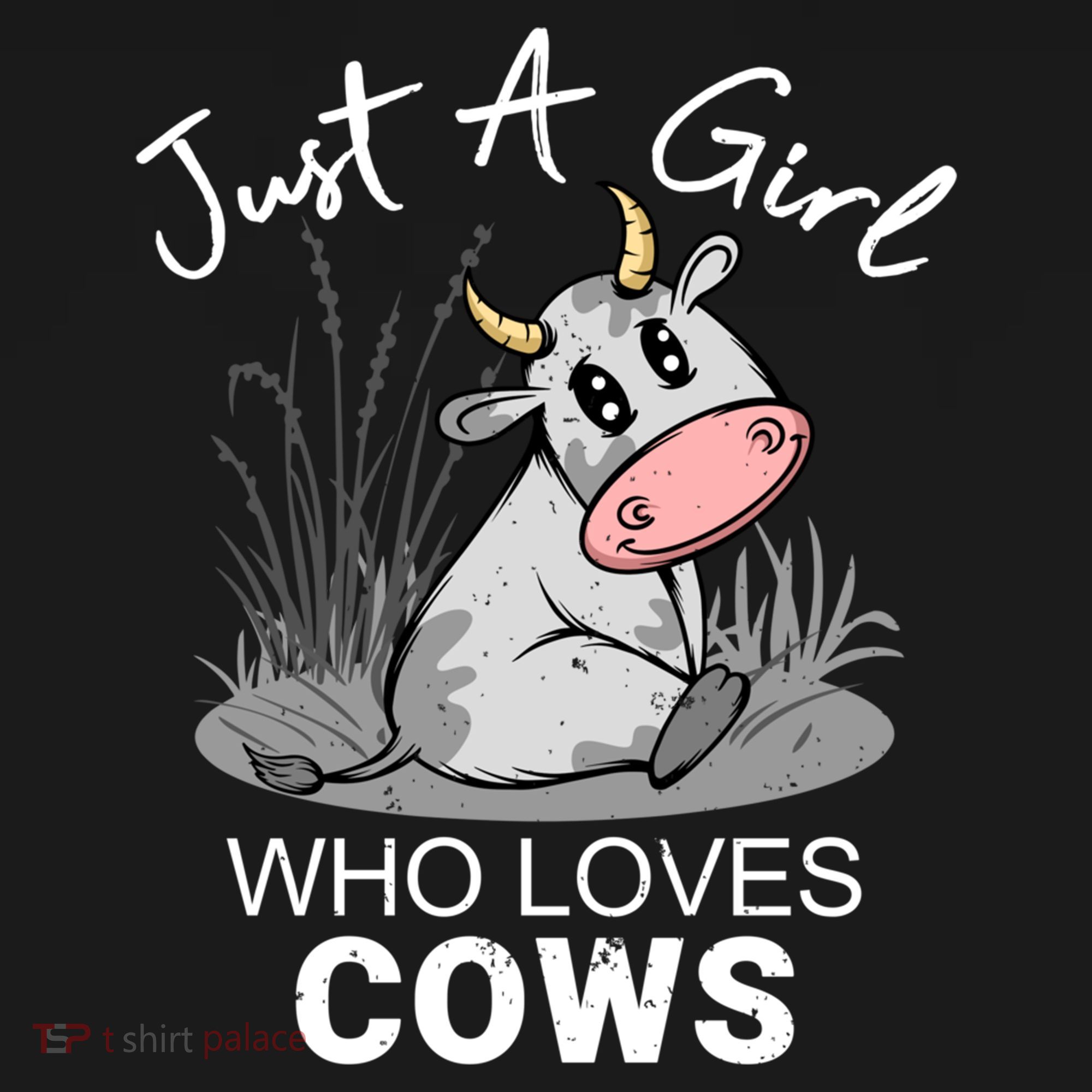 Just A Girl Who Loves Cows Cute Gift Women's Hoodie