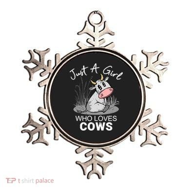 Just A Girl Who Loves Cows Cute Gift Ornament