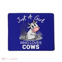 Just A Girl Who Loves Cows Cute Gift Mousepad thumb 0