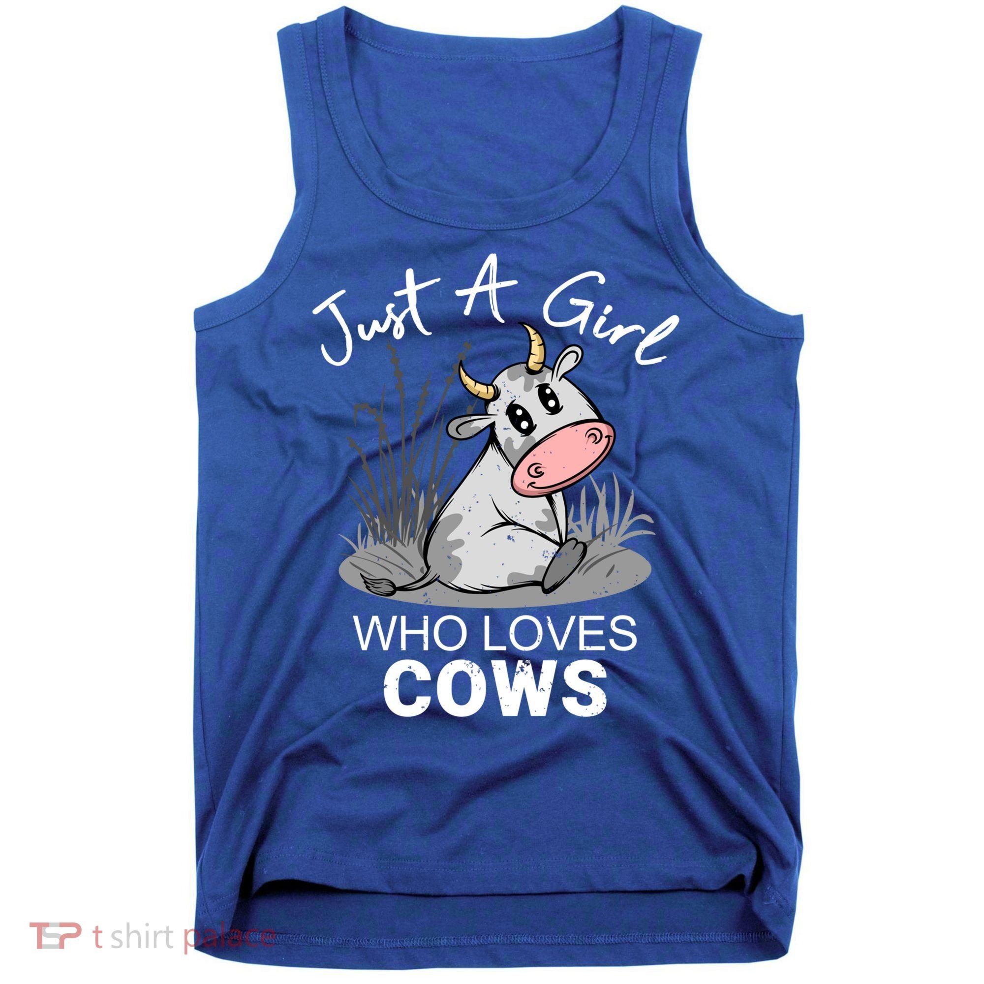 Just A Girl Who Loves Cows Cute Gift Tank Top