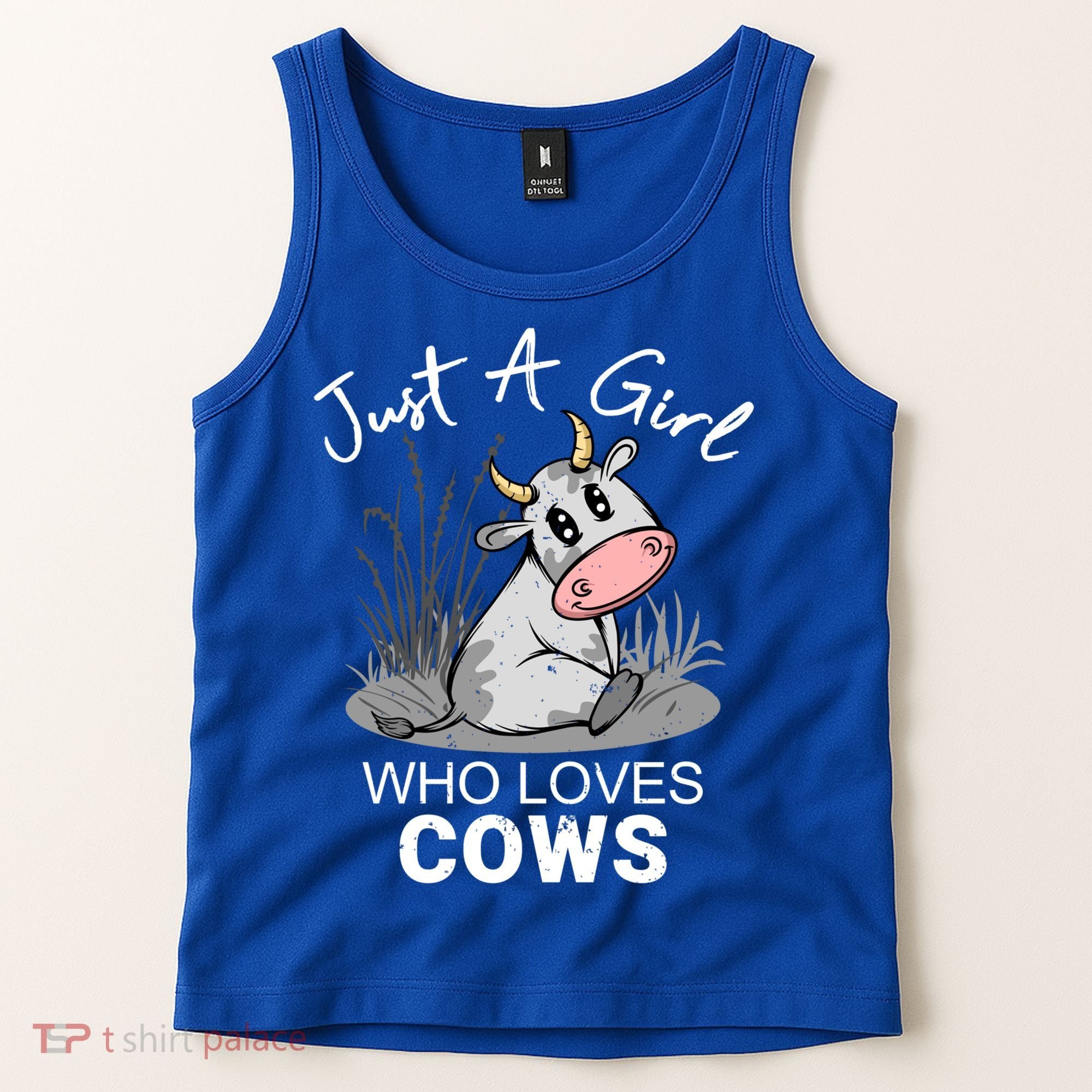 Just A Girl Who Loves Cows Cute Gift Tank Top