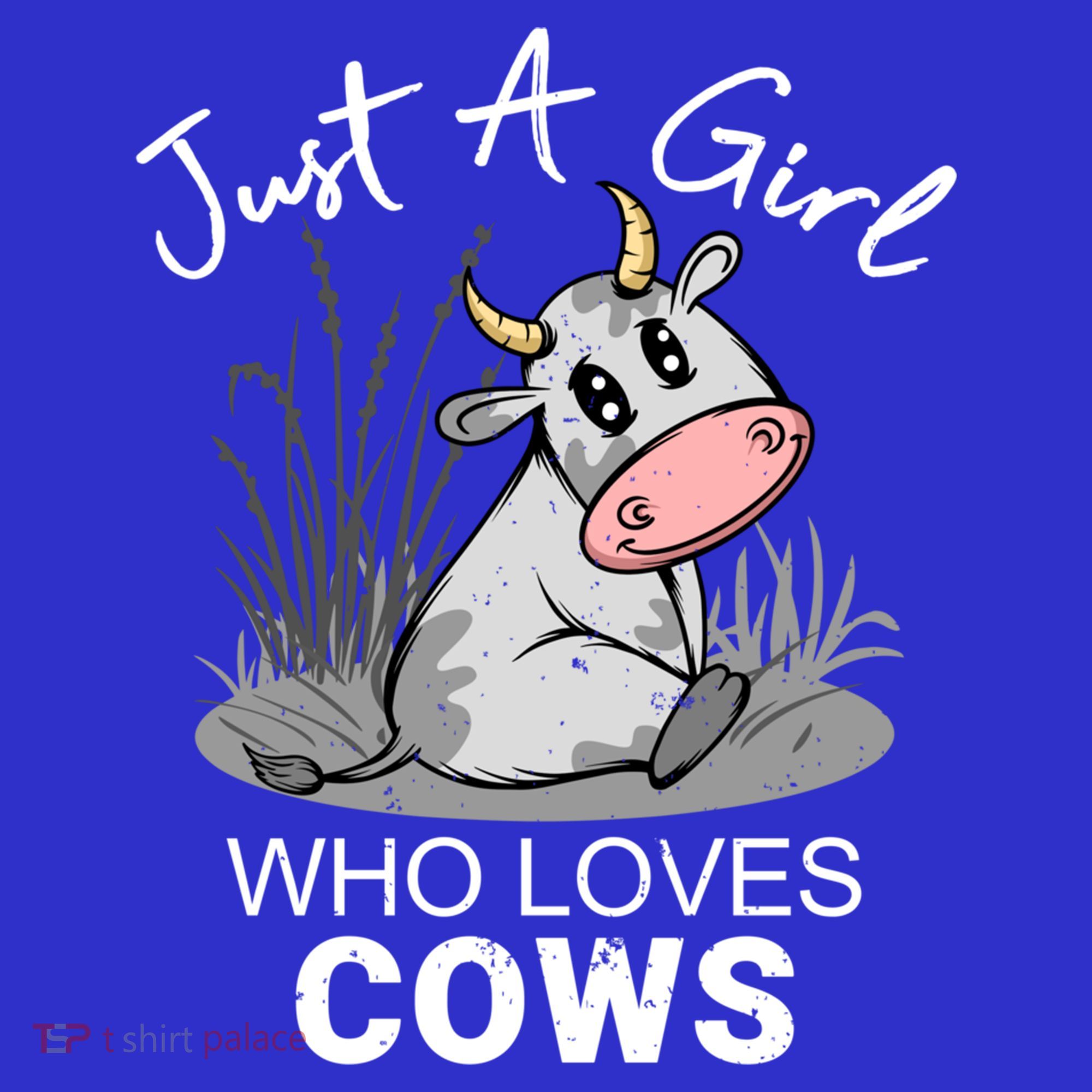 Just A Girl Who Loves Cows Cute Gift Women's T-Shirt