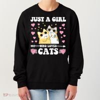 Just A Girl Who Loves Cats Women's Sweatshirt thumb 0