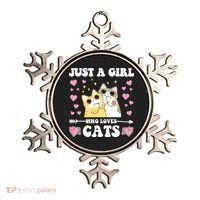 Just A Girl Who Loves Cats Ornament thumb 0