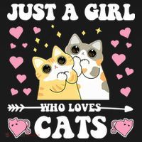 Just A Girl Who Loves Cats Women's Tank Top thumb 5