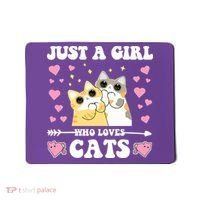 Just A Girl Who Loves Cats Mousepad thumb 0