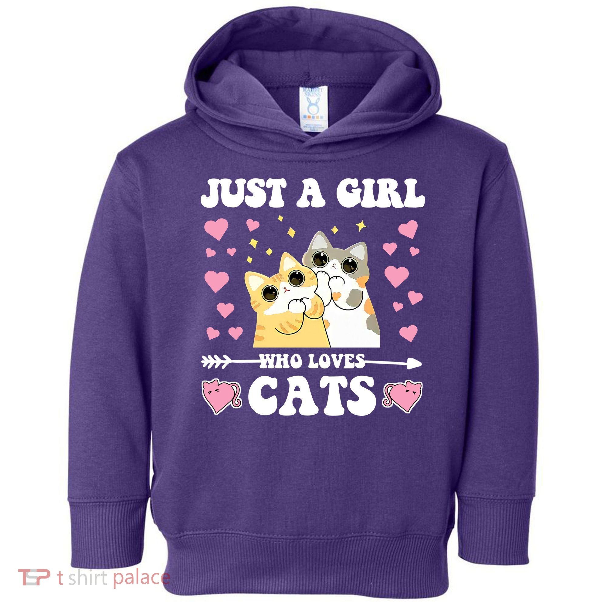 Just A Girl Who Loves Cats Toddler Hoodie