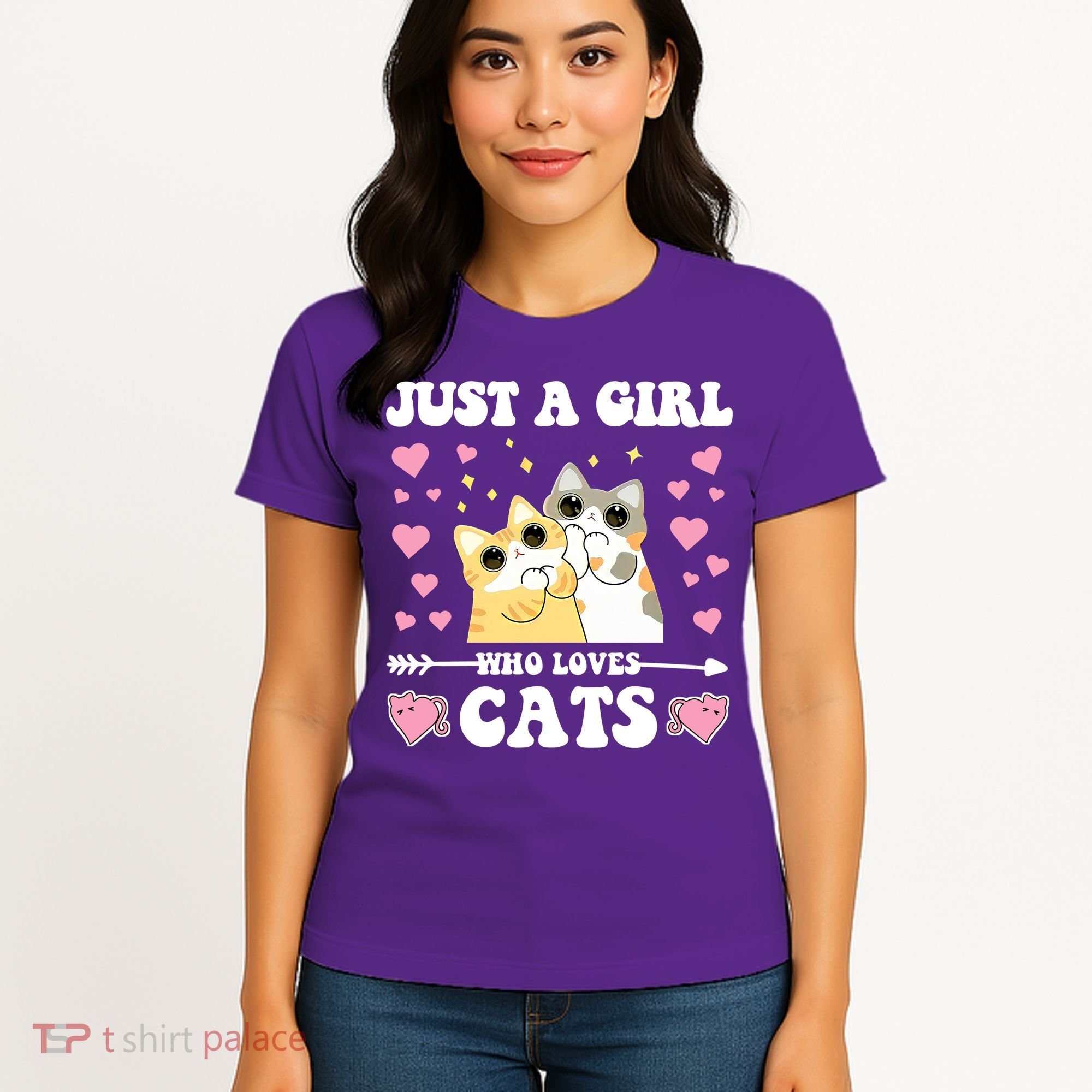 Just A Girl Who Loves Cats Women's T-Shirt