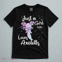 Just A Girl Who Loves Axolotls T-Shirt thumb 5
