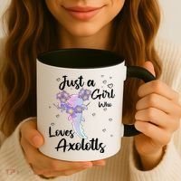 Just A Girl Who Loves Axolotls Coffee Mug thumb 3