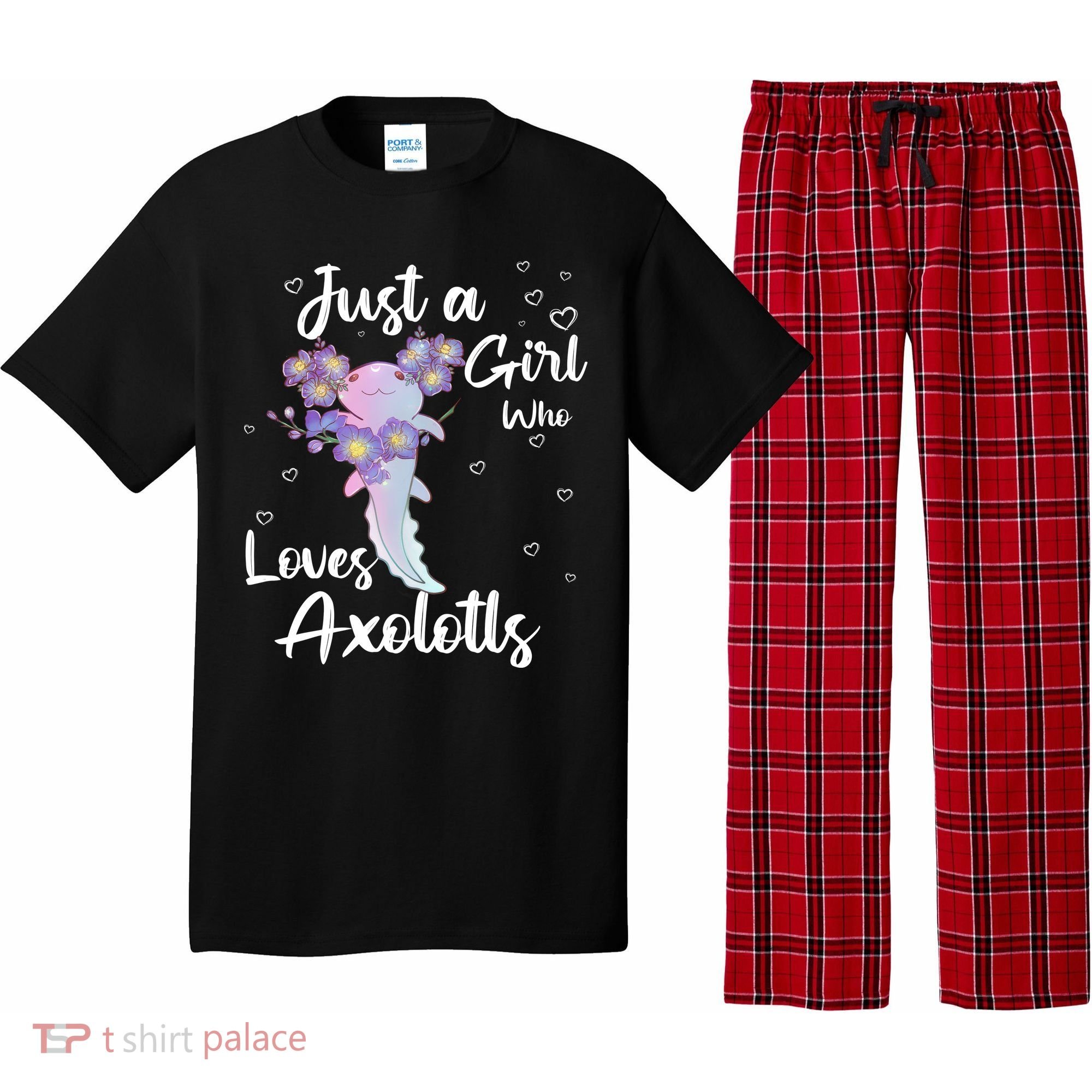 Just A Girl Who Loves Axolotls Pajama Set
