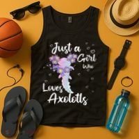 Just A Girl Who Loves Axolotls Tank Top thumb 4