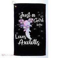 Just A Girl Who Loves Axolotls Golf Towel thumb 0