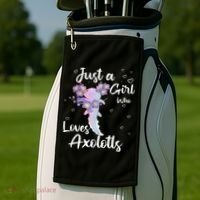 Just A Girl Who Loves Axolotls Golf Towel thumb 2